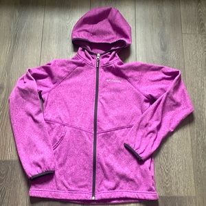 Columbia Lightweight Girls L 14-16 Zip Front Hooded Sweatshirt